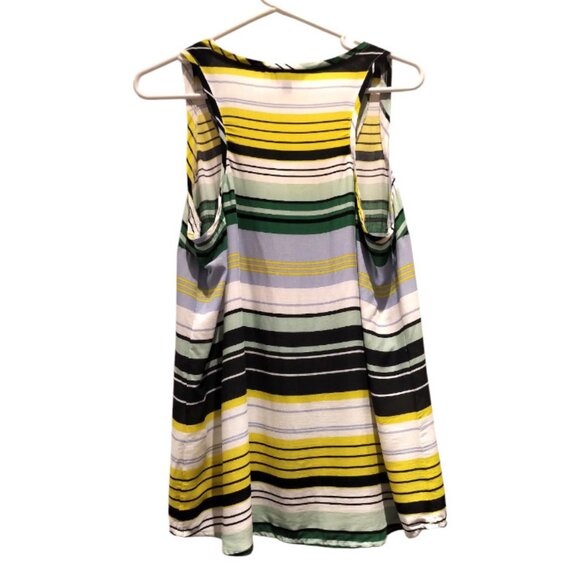 🥑NWT Banana Republic Striped Racerback Lightweight Formal Tank Top %100 Viscose - Picture 8 of 16